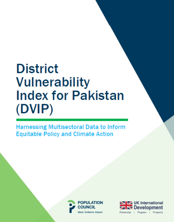 District Vulnerability Index for Pakistan cover