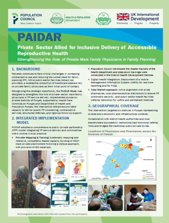 Private Sector Allied for Inclusive Delivery of Accessible Reproductive Health: Strengthening the Role of Private Male Family Physicians in Family Planning cover